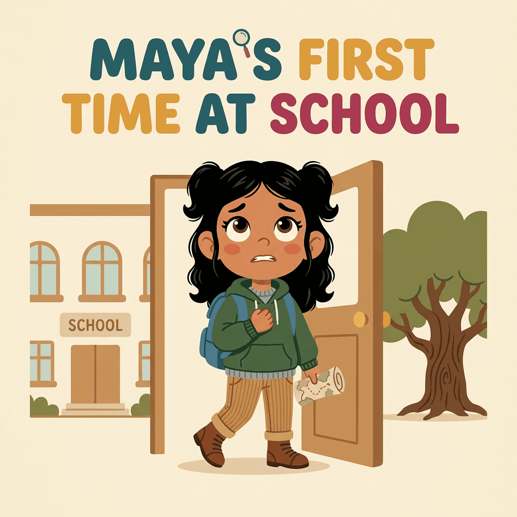 Maya's — First time at school
